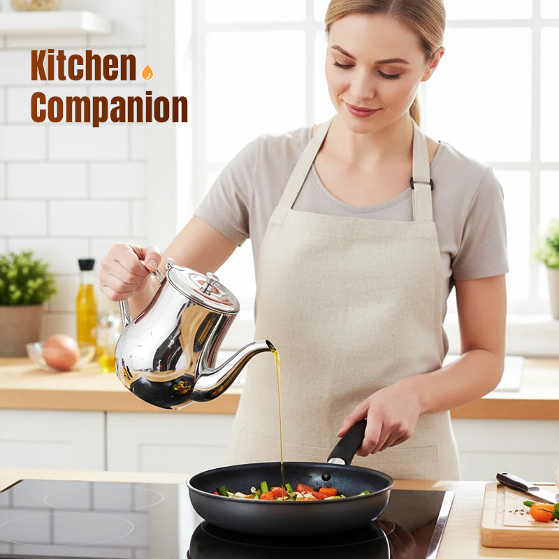 🔥Promoción por tiempo limitado 🔥Olla filtrante de aceite de acero inoxidable