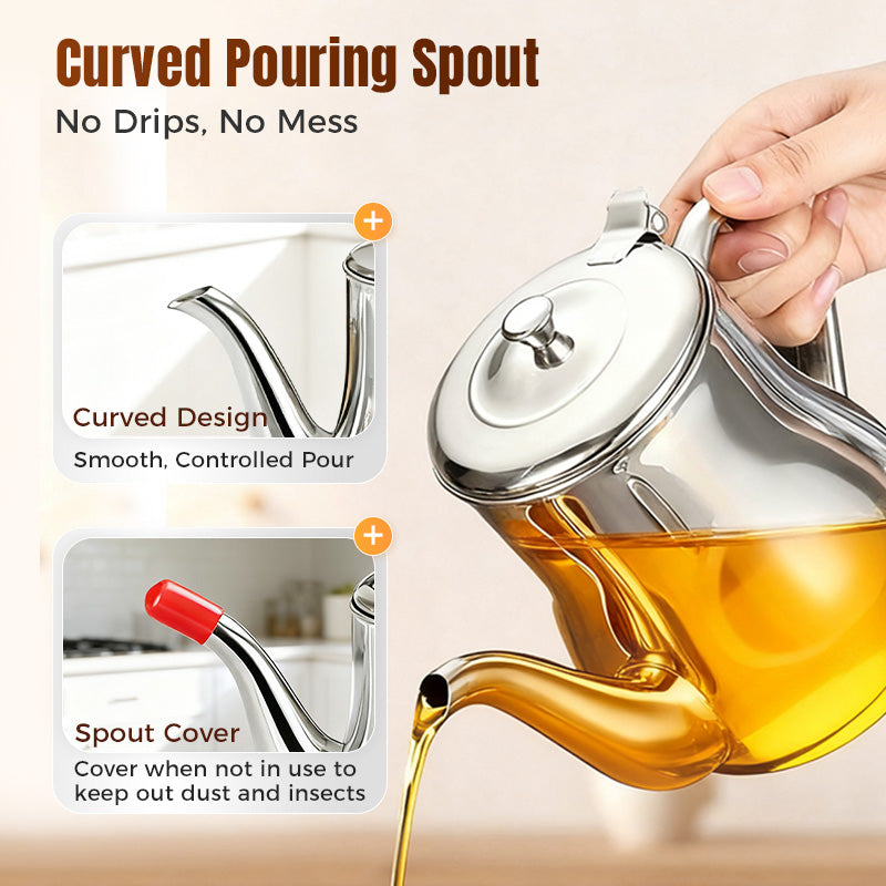 🔥Promoción por tiempo limitado 🔥Olla filtrante de aceite de acero inoxidable