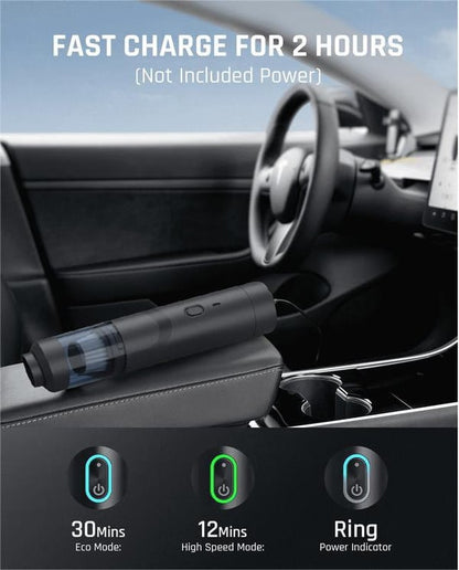 💥 Aspiradora de Coche Inalámbrica Slim V8 Mate - Alta Potencia 13000Pa/30AW