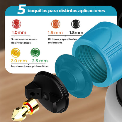 🔥 Pulverizador de pintura eléctrico inalámbrico