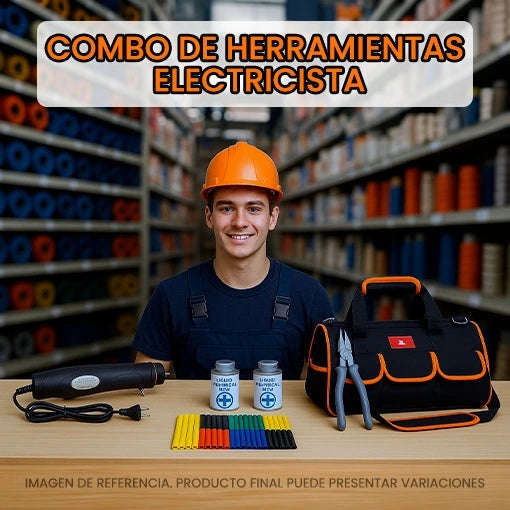 COMBO ELECTRICISTA ⚒️👷 ¡4 HERRAMIENTAS DIFERENTES + BOLSO GRATIS! 🎁