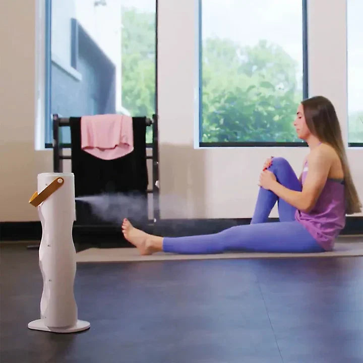 🌀 Ventilador Doble Cabezal Portátil Recargable+Humidificador+Luces RGB 🌀