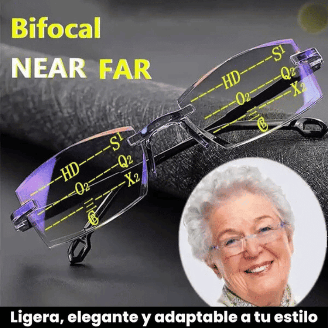 GAFAS MULTIFOCALES INTELIGENTES TR90 CON ZOOM AUTIMATICO, PROTECIÓN DE LUZ AZUL Y EFECTO FOTOCROMÁTICO