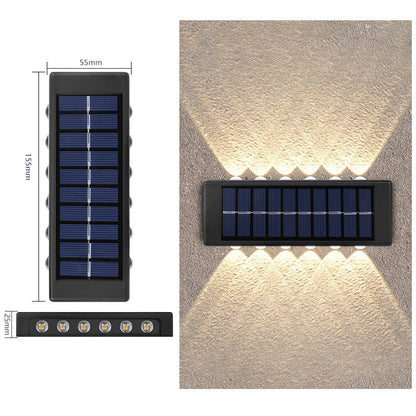 Solar Powered Up & Down Wall Light